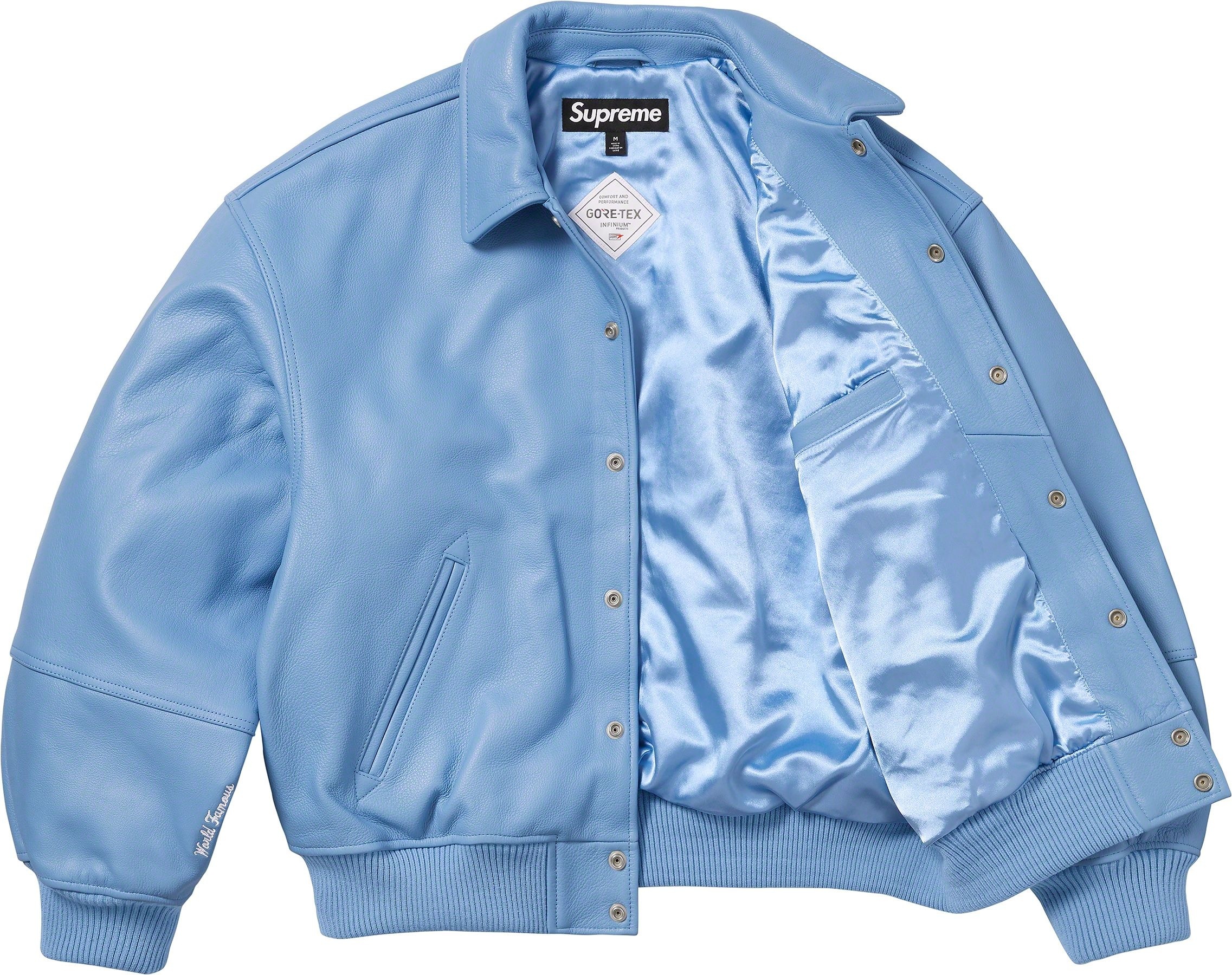 GORE-TEX Infinium WINDSTOPPER® Leather Varsity Jacket view 19